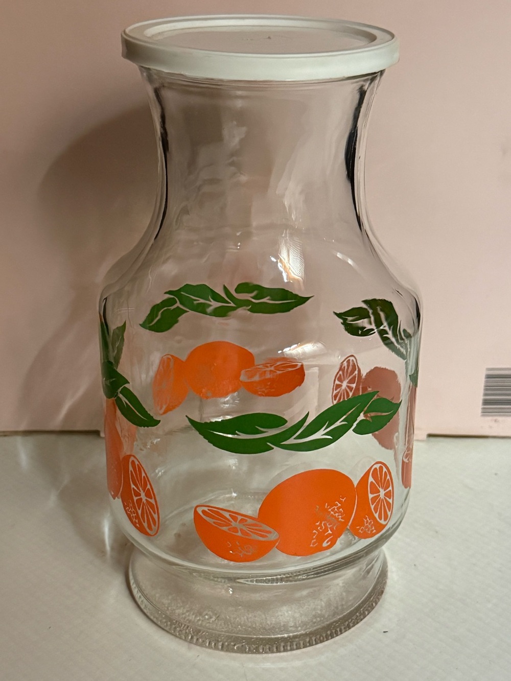 Vintage Anchor Hocking Juice Jug w/ Lid
